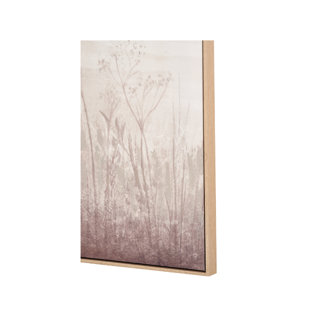 Natural and White Landscape Canvases with Natural Frames