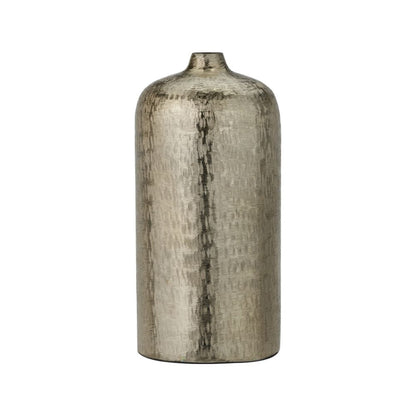 Metal Hammered Tall Vase