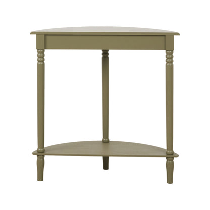 Heritage Pine Wood Half Moon Console Table