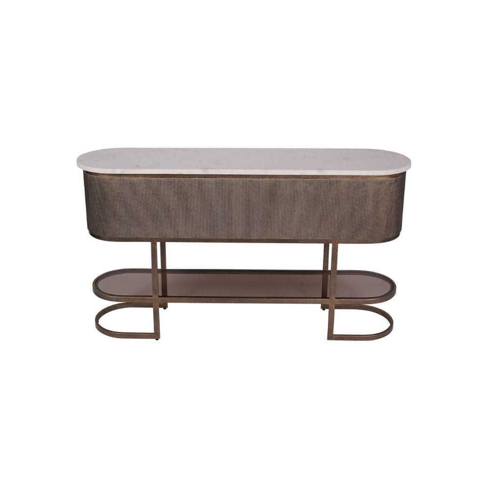 Belvedere Aged Gold Console Table