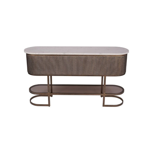 Belvedere Aged Gold Console Table