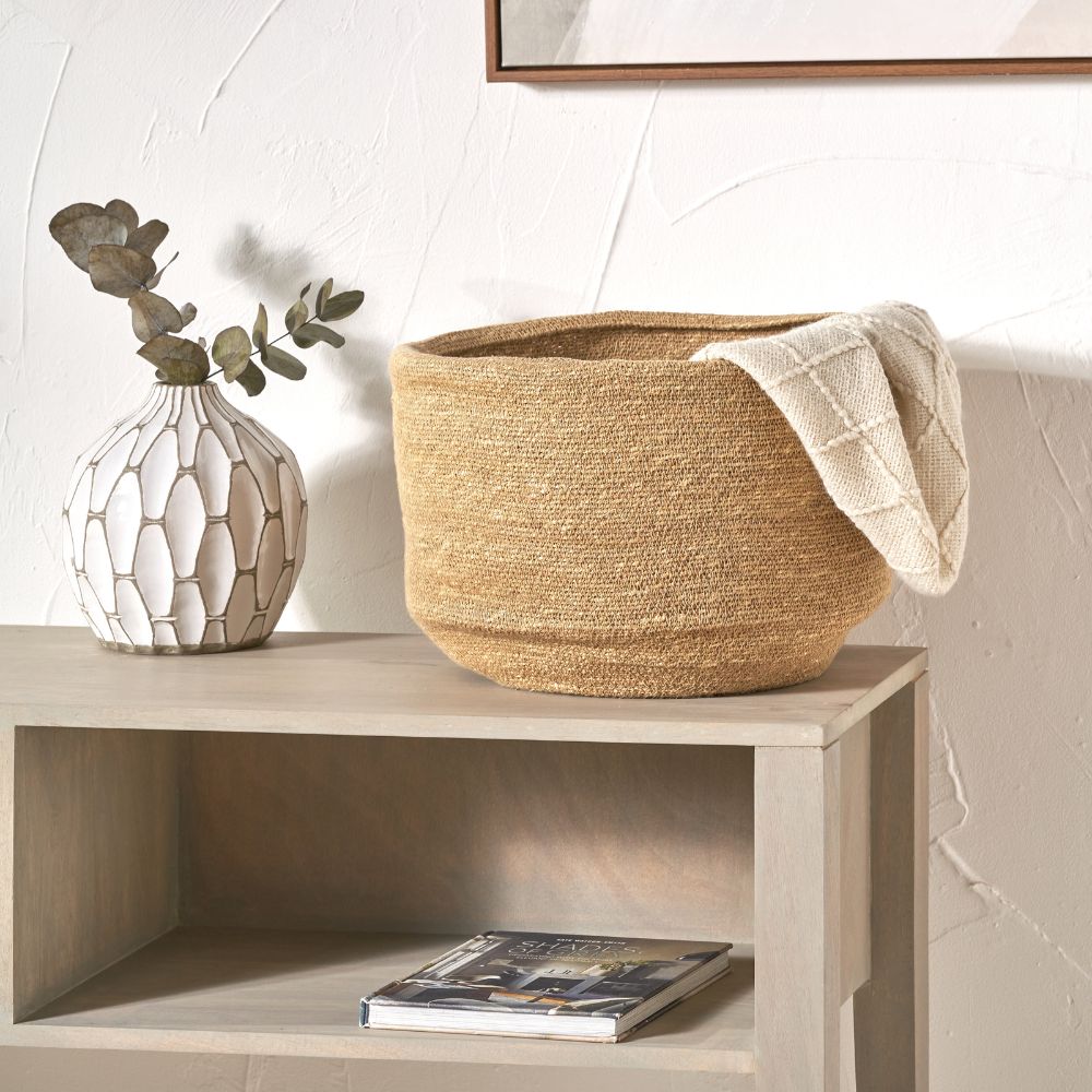 Seagrass Natural Round Basket