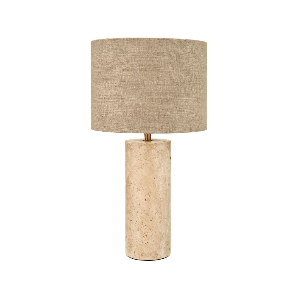 Kanoa Limestone Cylinder Table Lamp