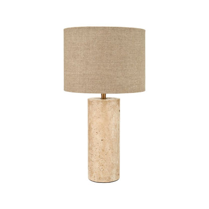 Kanoa Limestone Cylinder Table Lamp