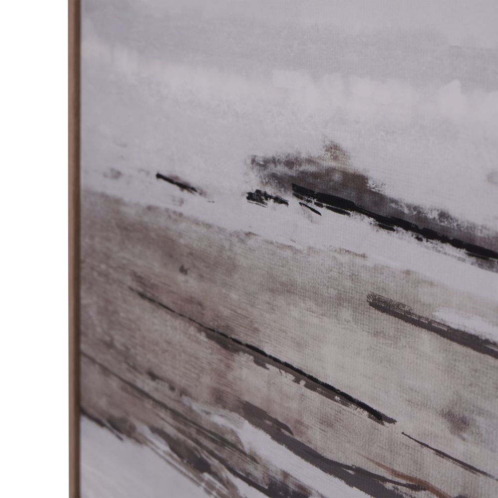 Canvas Blurred Seascape Framed Wall Art