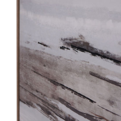 Canvas Blurred Seascape Framed Wall Art