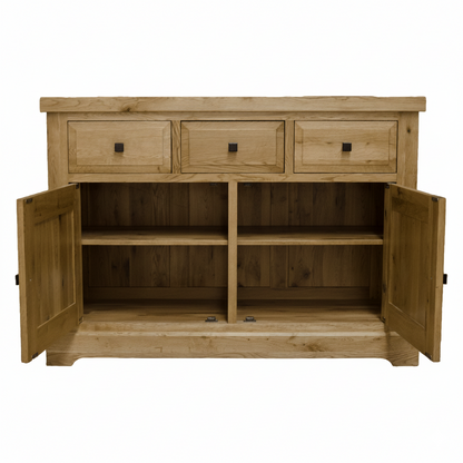 Deluxe Solid Oak Medium Sideboard