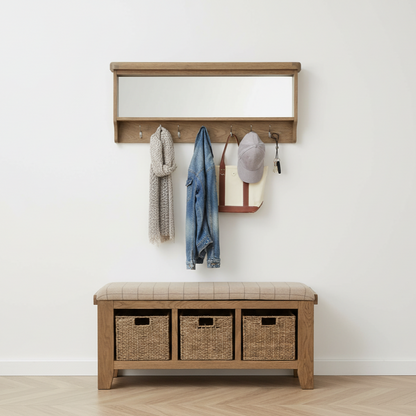 Eaton Country Oak Hall Bench