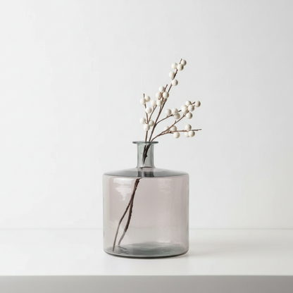 Recycled Glass Forest Green Bottle Vase