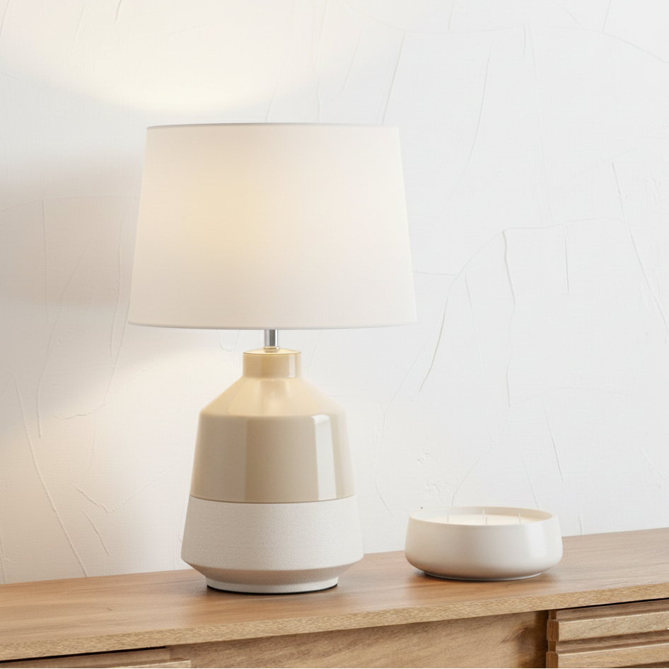 Canterbury Soft Green Dipped Glaze Table Lamp