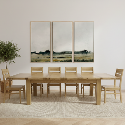 Deluxe Large 8-14 Seater Extendable Oak Dining Table