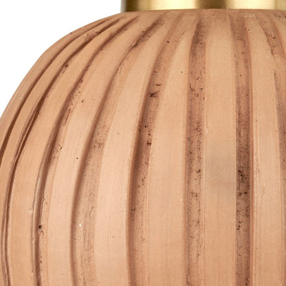 Ezekiel Terracotta Textured Ball Table Lamp