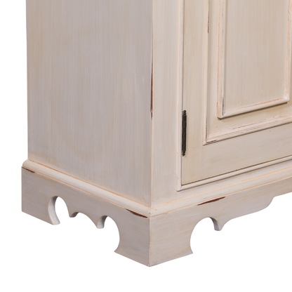 Elden Distressed Mahogany White Sideboard