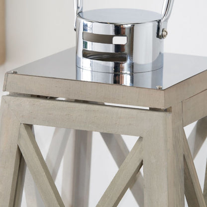 Devon Chrome Lantern Table Lamp