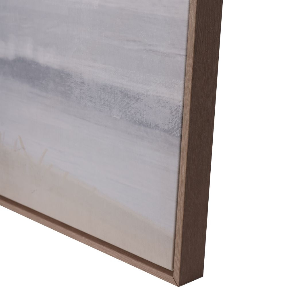 Canvas Blurred Seascape Framed Wall Art