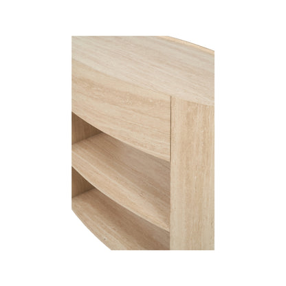 Tivoli Travertine Effect Veneer 1 Drawer Console Table