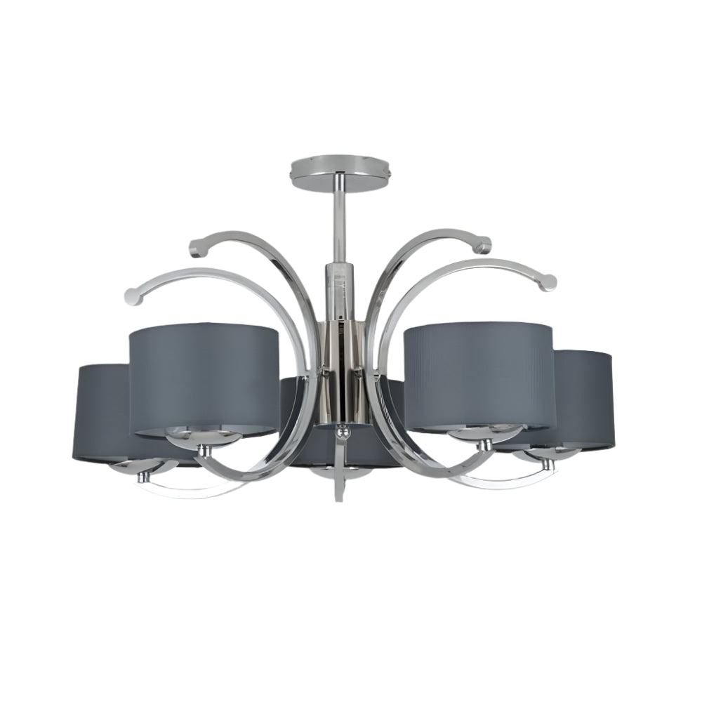 Arcadia 5 Arm Semi Flush Pendant