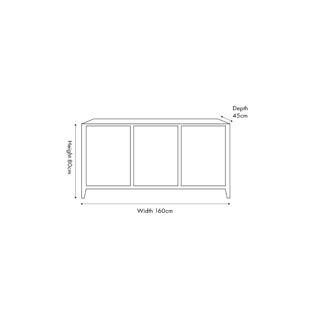 Khao Light Grey Mango Wood Sideboard
