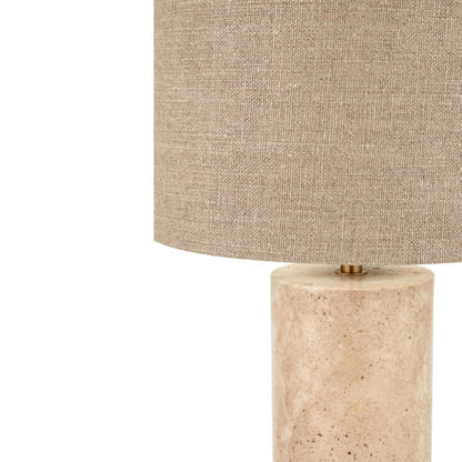 Kanoa Limestone Cylinder Table Lamp