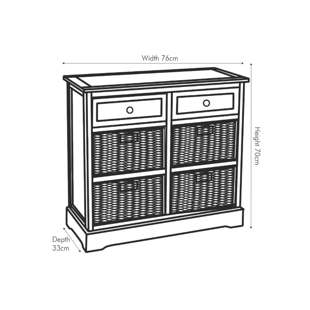 Devonshire Pine Wood Sideboard