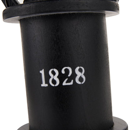 Gibson Pine Wood White Lantern Table Lamp