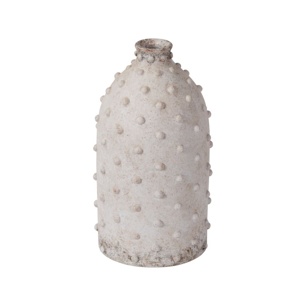 Kali Textured Dot Stoneware Vase