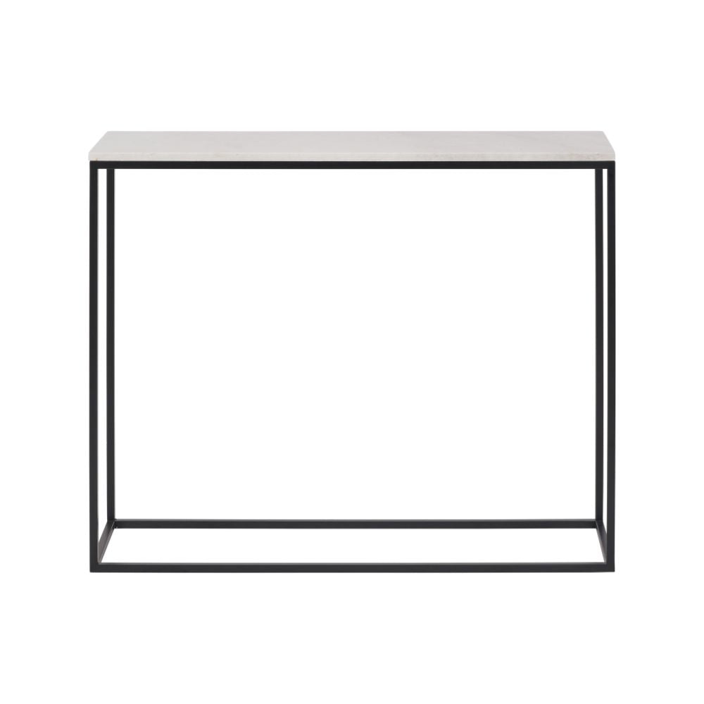 Kalani White Marble Console Table