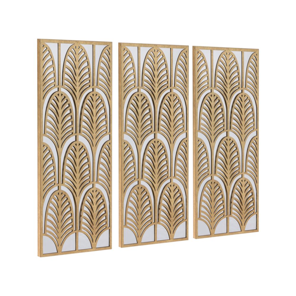 Metal Rectangular Mirrored Wall Art