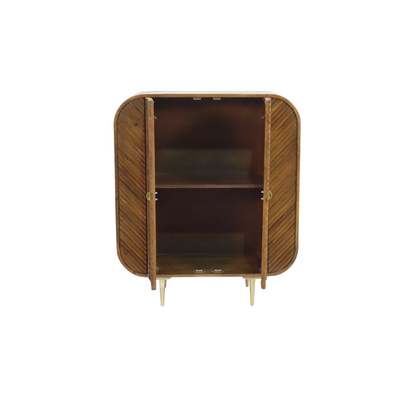 Aranya Solid Wood 2 Door Chip Sideboard