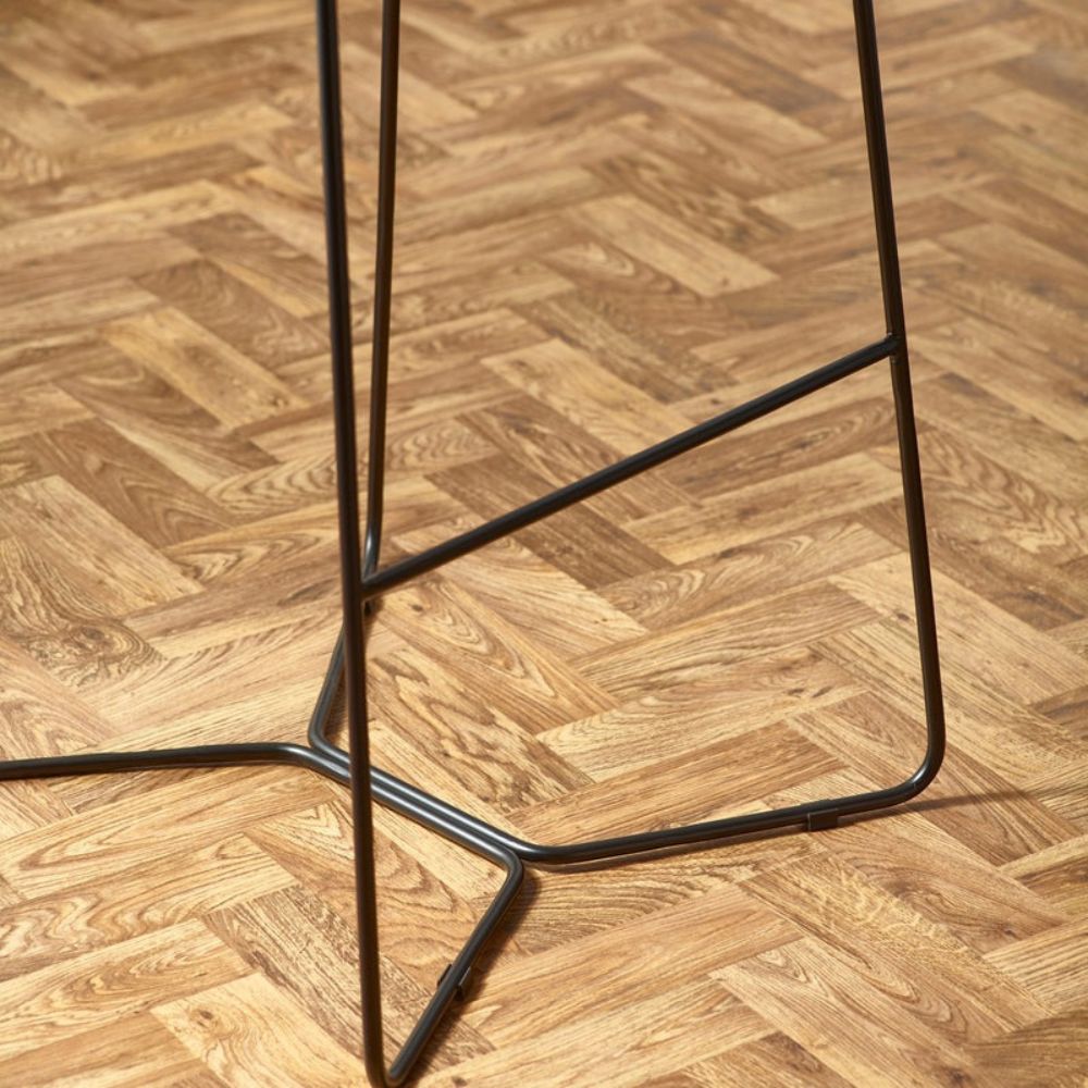 Joren Tan Brown PU Leather Bar Stools (Set of 2)