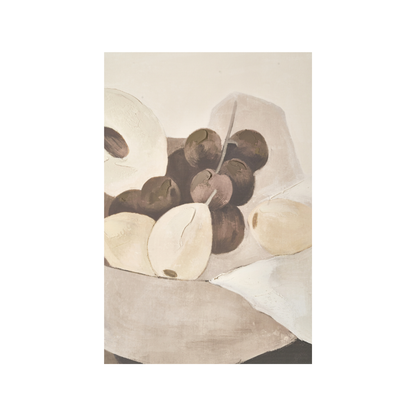 Fruit Design Canvas with Black Frame