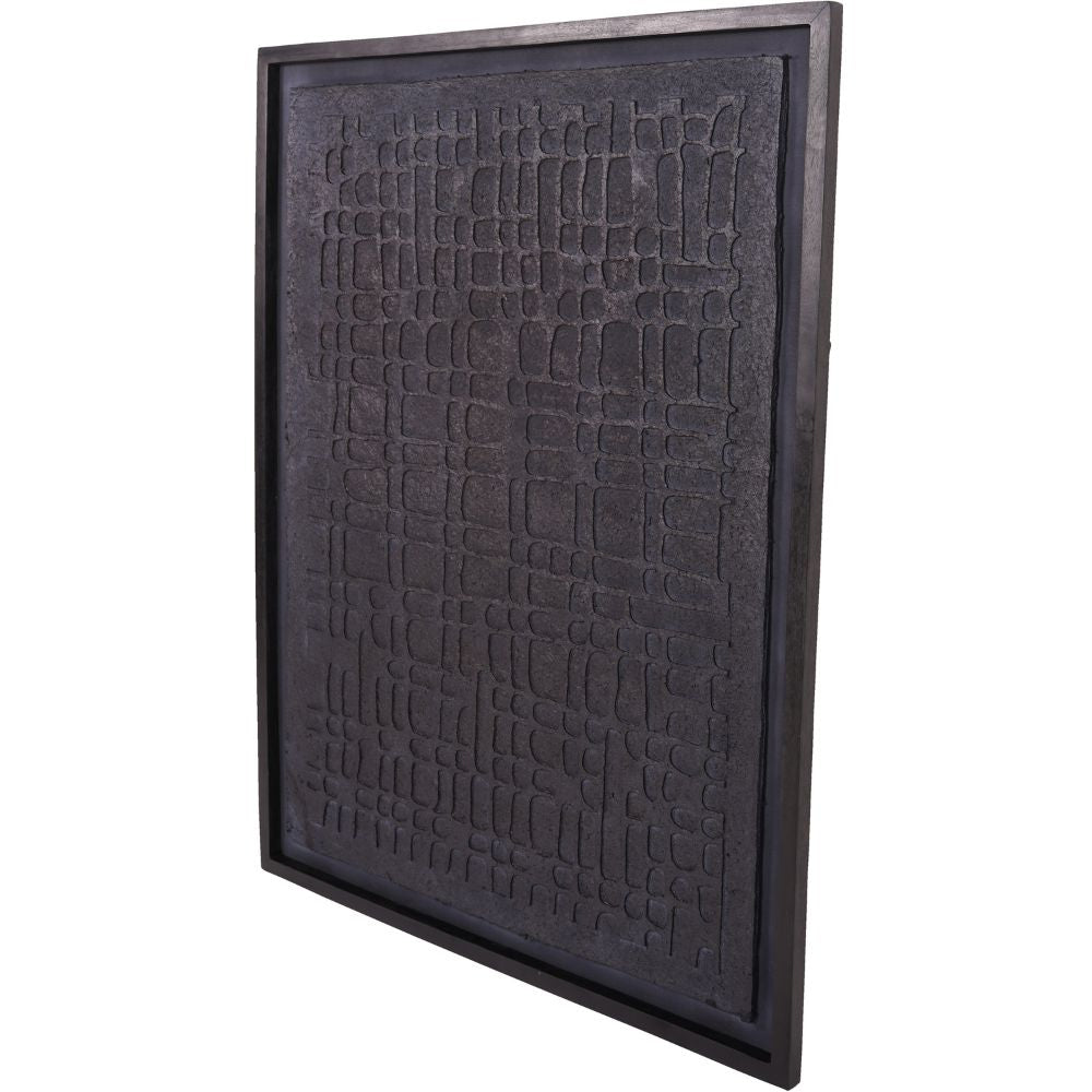 Trenton Large Black Papier Mache 1 Wall Art