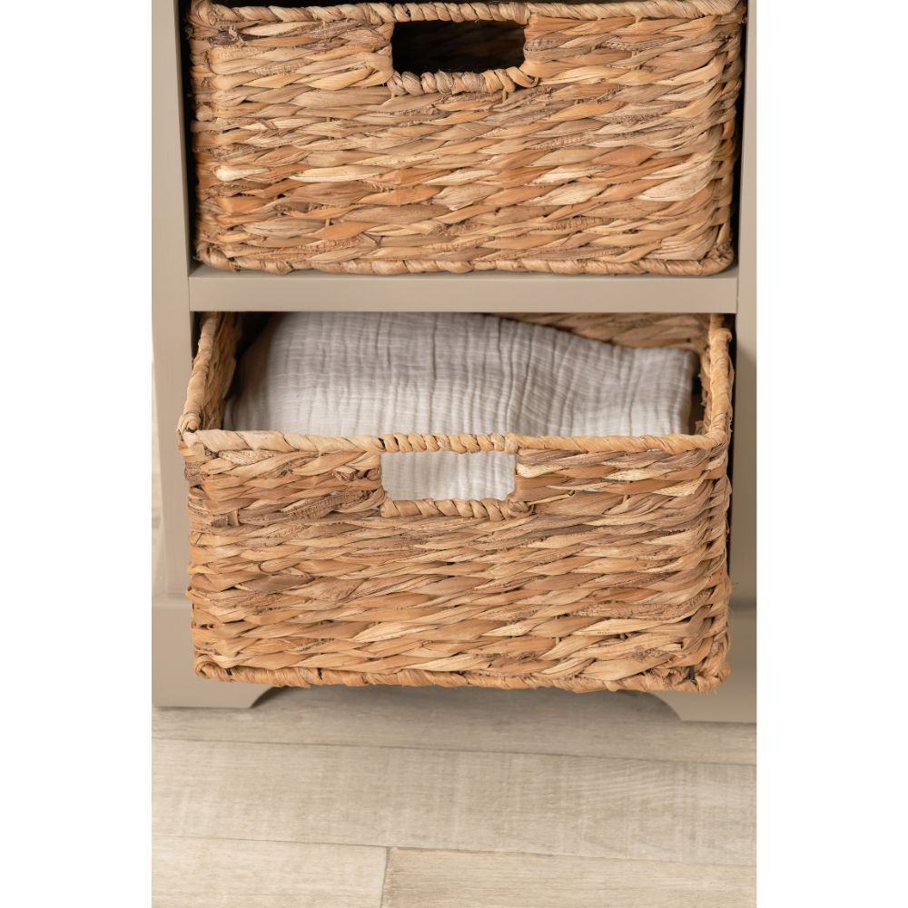 Devonshire Pine Wood 1 Drawer 2 Basket Unit