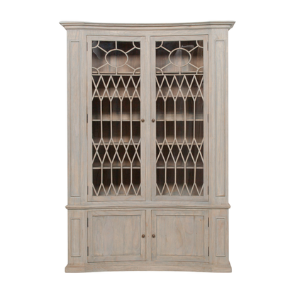 Arbouré White Cedar Concave Display Cabinet