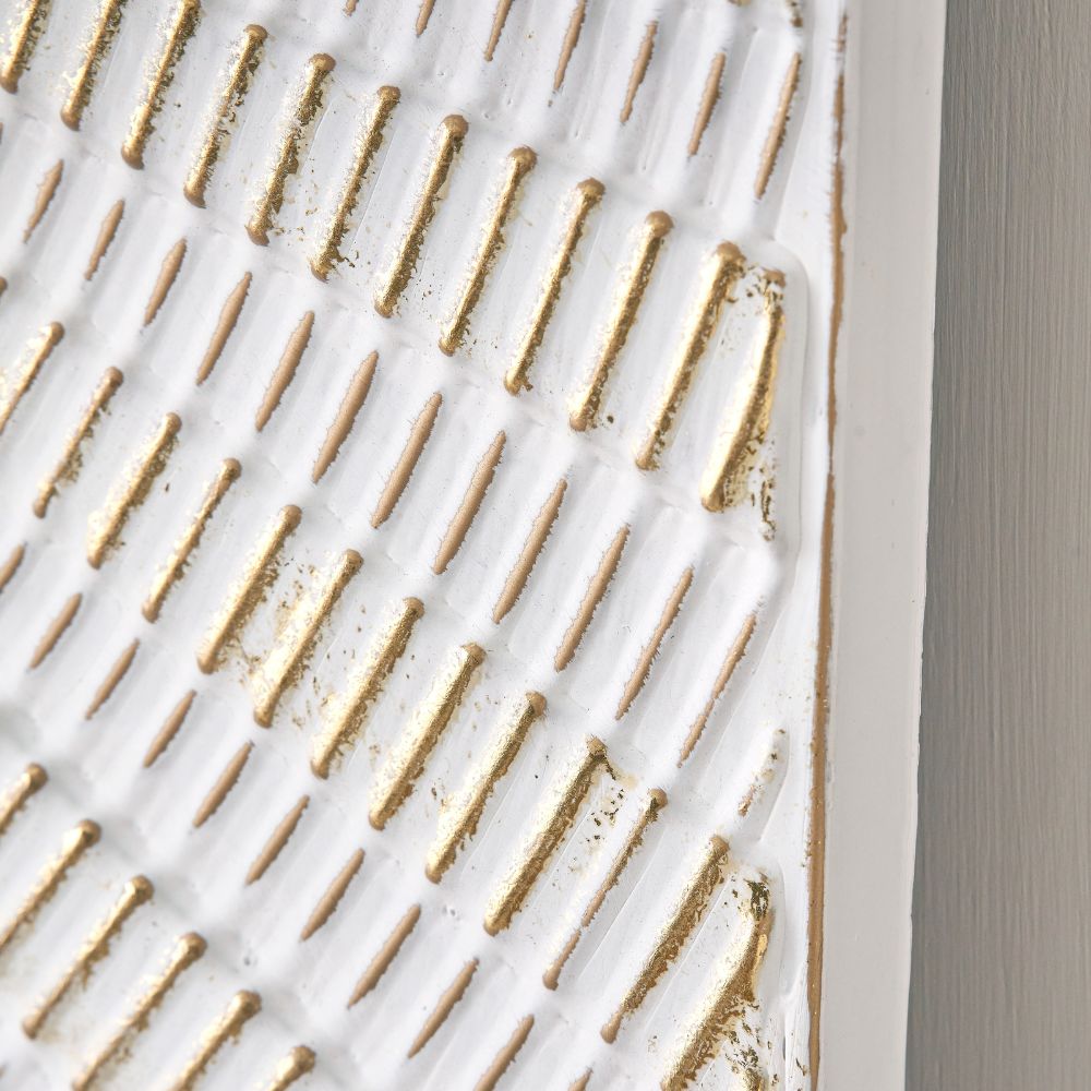 Metal Light Grey and Gold Starburst Wall Art