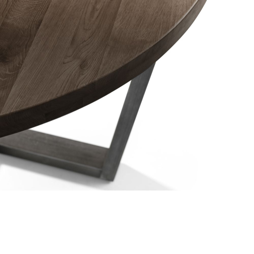 Brooklyn 1.2m Dark Oak Round Dining Table