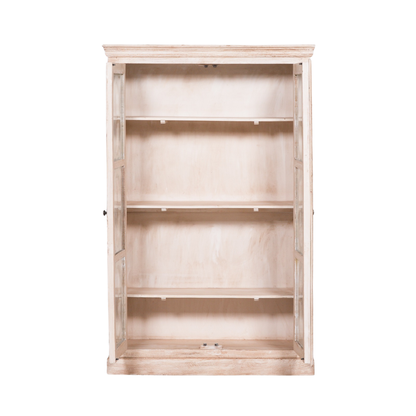 Solmere Mango Wood Display Cabinet