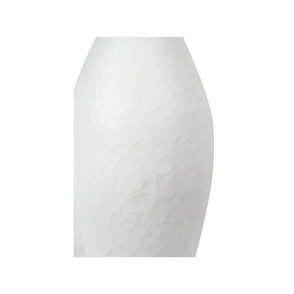 Eirene White Textured Stoneware Vase