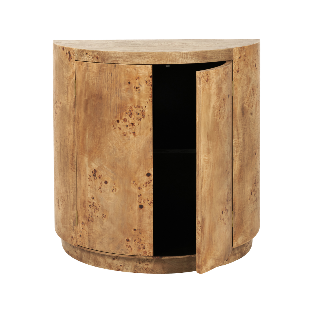 Newborough Burr Wood Effect 2 Door Sideboard