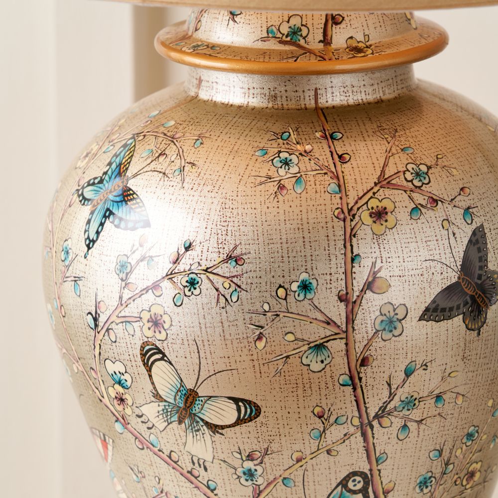 Papillon Ceramic Butterfly Table Lamp