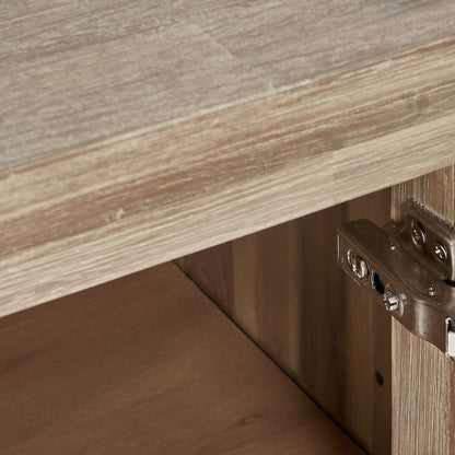 Marca Sand Wash Acacia Wood 3 Door Sideboard