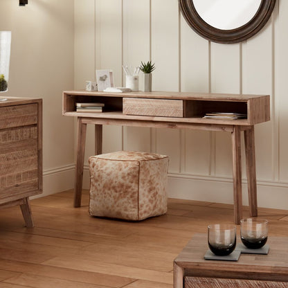 Kalmar Acacia Wood 1 Drawer Console