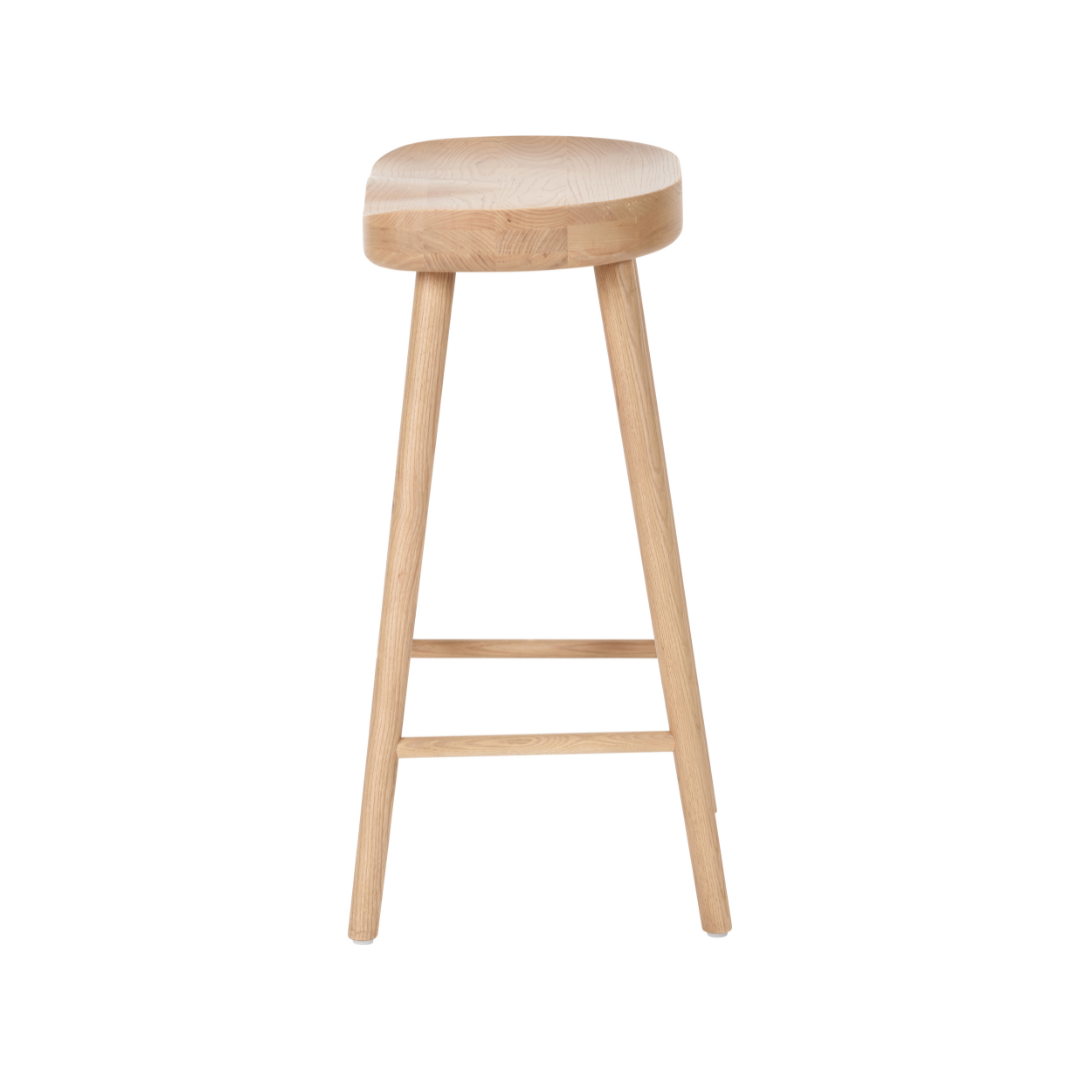 Laselle Ash Wood Bar Stool