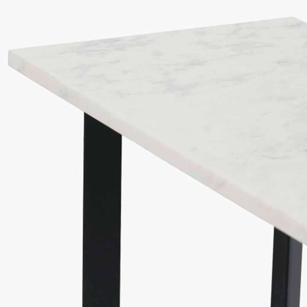 Hendrick White Marble Console Table