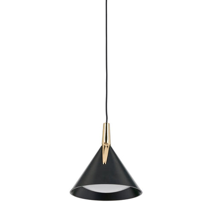 Astarion Matte Black and Gold 3 Drop LED Pendant