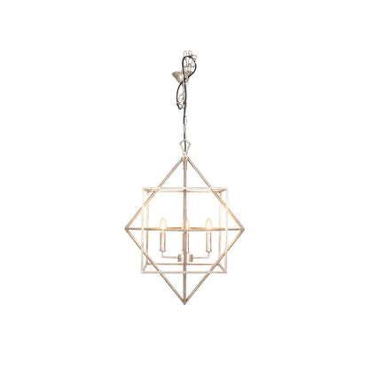 Sirius Antique Silver Metal Multi Arm Cube Pendant