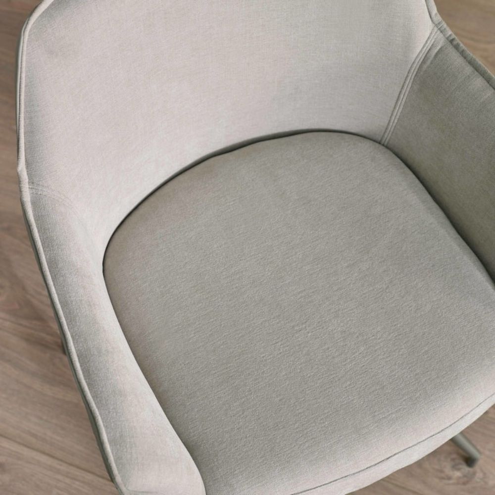 Noah Ivory Fabric Dining Chair