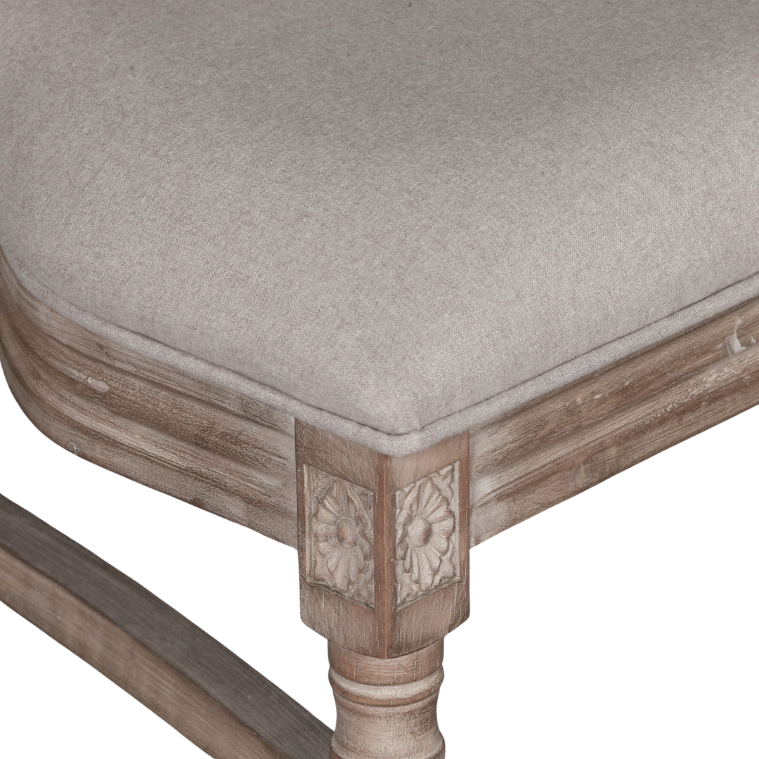 Louis Birch Wood Square Back Dining Chair