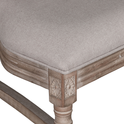 Louis Birch Wood Square Back Dining Chair