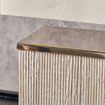 Hampton Wood White Wash Table Lamp